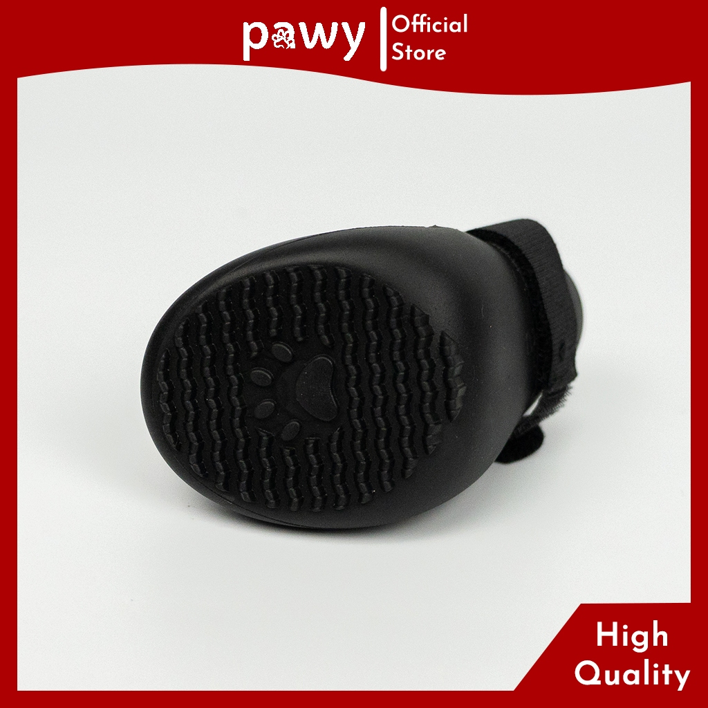 Ảnh Giày Cho Chó Mèo Pawy - Ultra Protection - Đen - Pawy Dog & Cat Shoes - Giày Đi Mưa Cho Chó Mèo 2