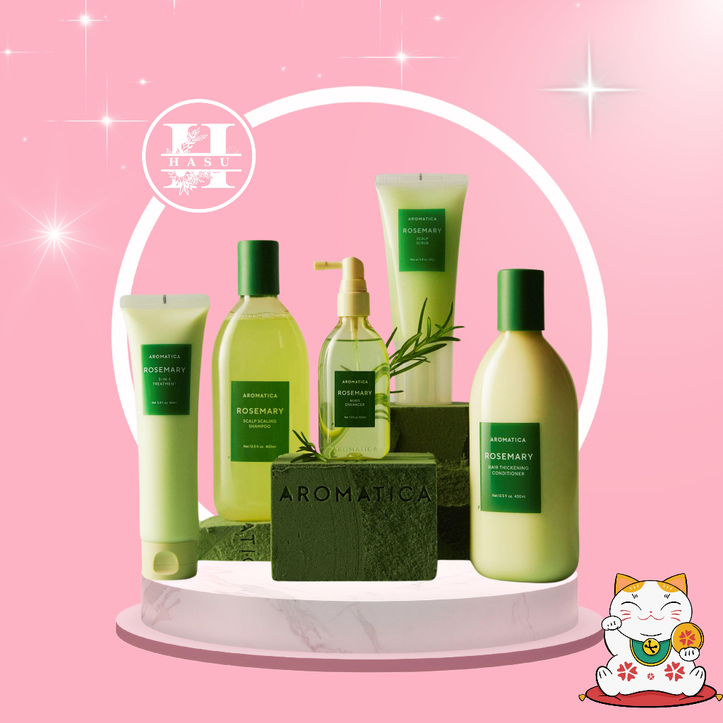 Bộ sản phẩm hương thảo chăm sóc tóc rụng yếu AROMATICA ROSEMARY