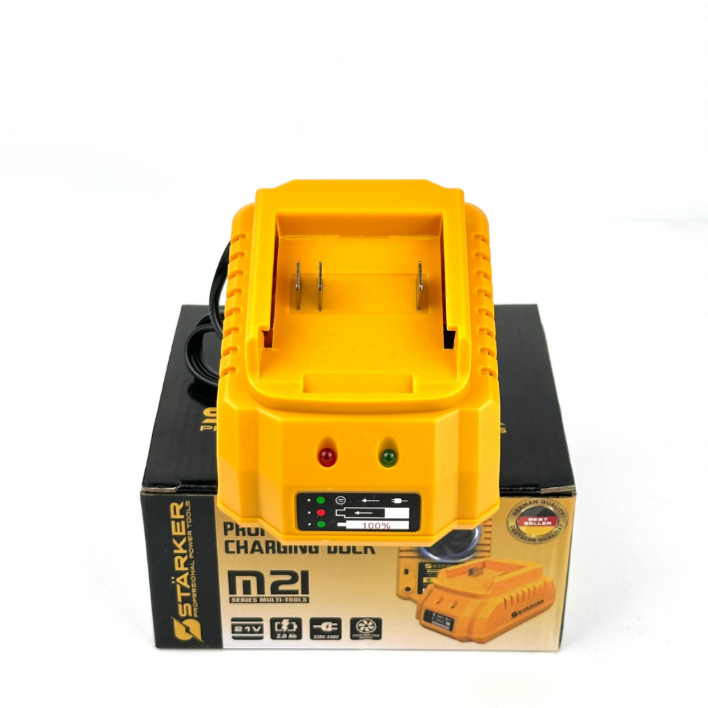 Sạc Nhanh 2A STARKER Có Quạt Gió Trong Mạch Chân Pin Phổ Thông M21