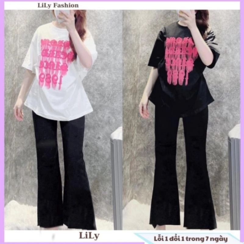 [ Rẻ Vô Địch ] Tổng Hợp Các Sét Quần Ống Loe Chất Umi + Mix Áo Phông Form Rộng Tay Lỡ Unisex