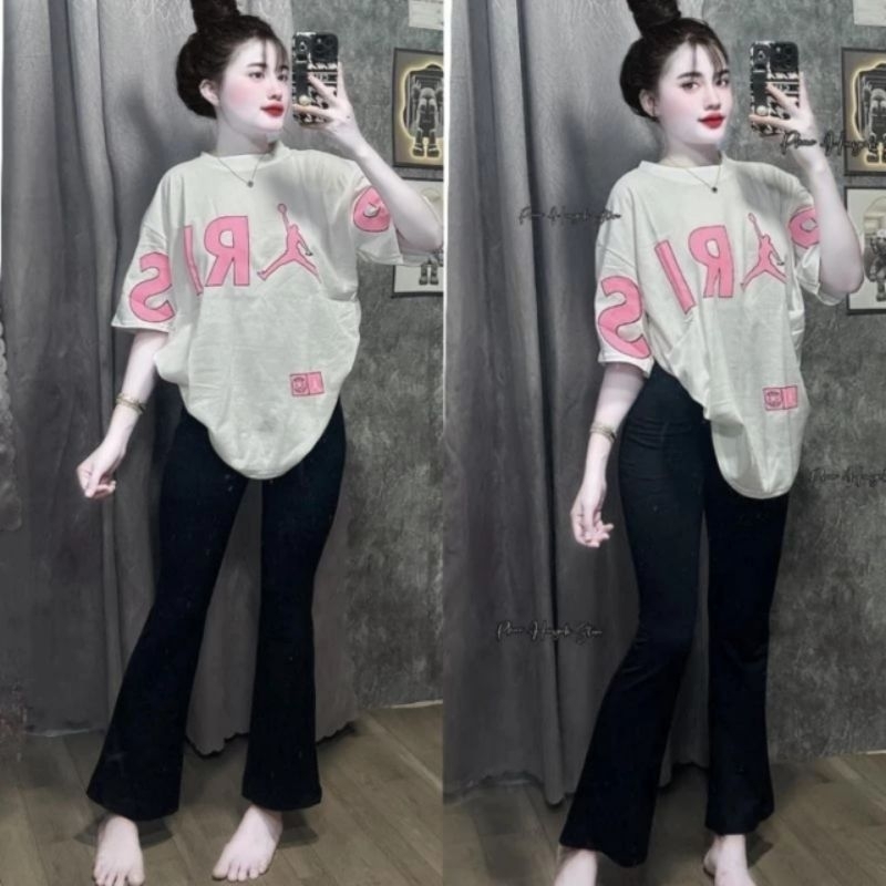 [ Rẻ Vô Địch ] Tổng Hợp Các Sét Quần Ống Loe Chất Umi + Mix Áo Phông Form Rộng Tay Lỡ Unisex