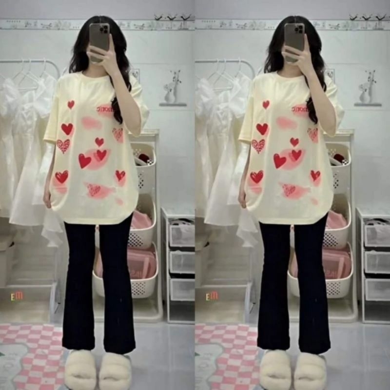 [ Rẻ Vô Địch ] Tổng Hợp Các Sét Quần Ống Loe Chất Umi + Mix Áo Phông Form Rộng Tay Lỡ Unisex
