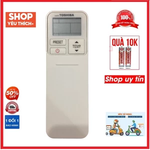 Điều Khiển điều hòa Toshiba RAS-XXX KCV-V (3 NÚT-NẮP TRƯỢT) - tặng kèm pin chính hãng - Remote Toshiba RAS-XXX KCV-V
