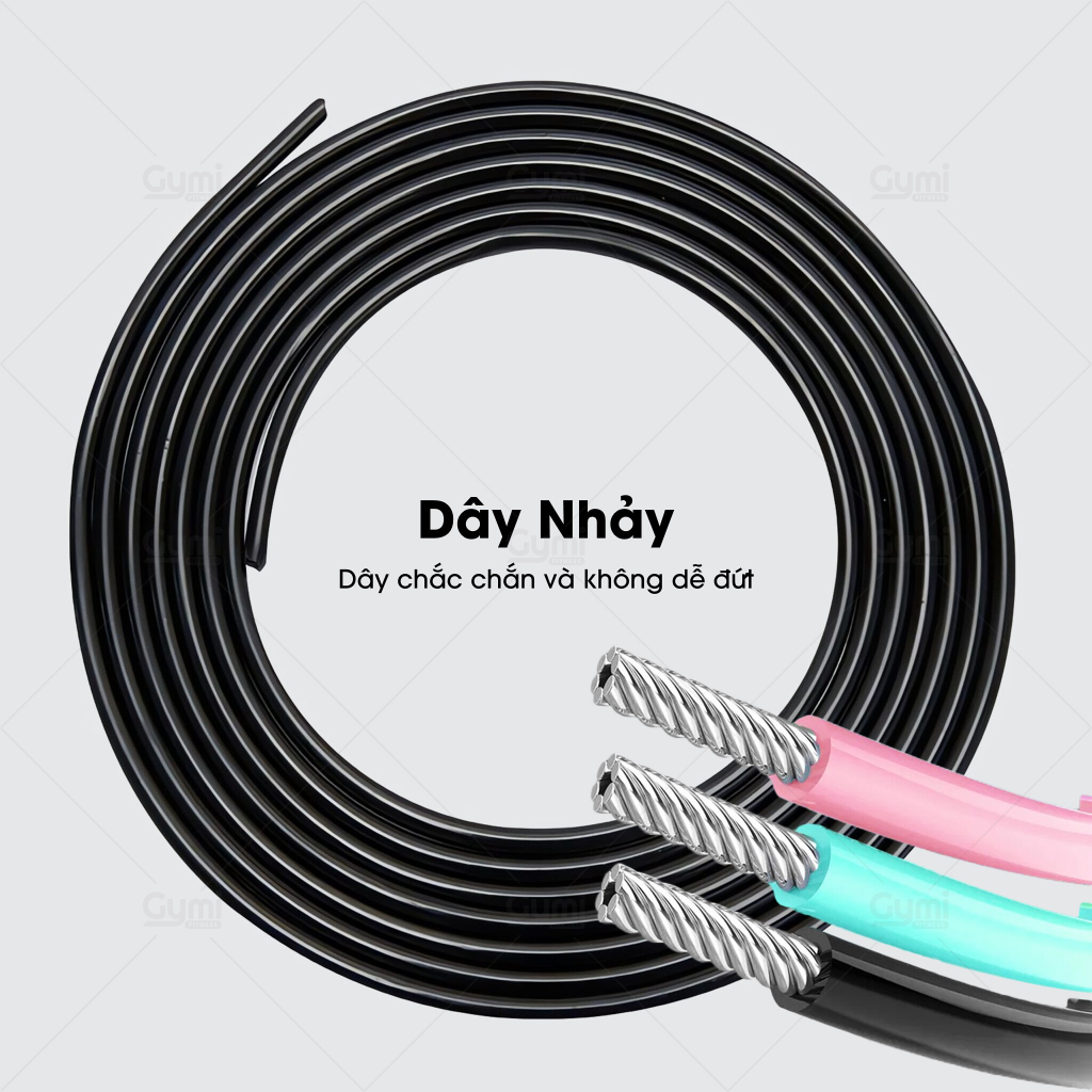 Dây Nhảy Thể Dục, Không Dây Đếm Số Vòng Tự Động Calo & Km, bóng lớn 65mm, 4 Chế Độ - DN04