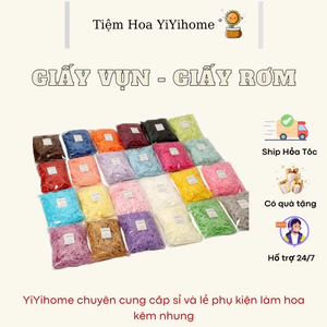 Giấy Rơm - Giấy Vụn - Giấy Rối Lót Hộp Quà , Trang Trí Quà Lưu Niệm YIYIHOME