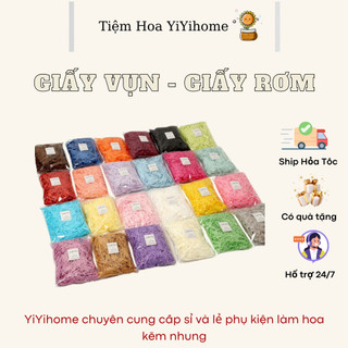 [50GR] Giấy Rơm - Giấy Vụn - Giấy Rối Lót Hộp Quà , Trang Trí Quà Lưu Niệm YIYIHOME
