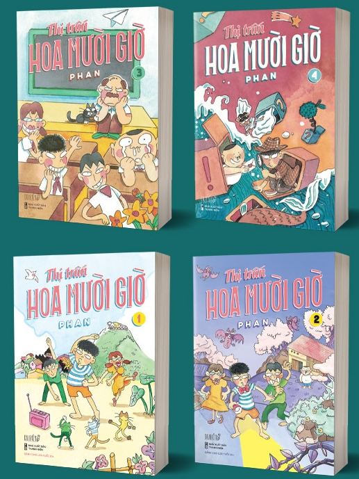 Ảnh Combo sách - Thị trấn Hoa Mười Giờ (tập 1 - 4) 1