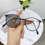 Gọng kính cận mắt kính đổi màu thời trang nữ mắt tròn không độ chống tia UV ánh sáng xanh thay được tròng cận ABICA 501