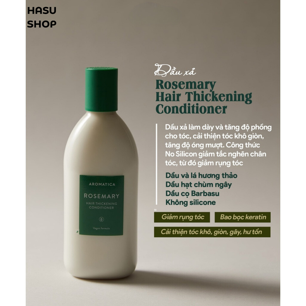 Bộ sản phẩm hương thảo chăm sóc tóc rụng yếu AROMATICA ROSEMARY
