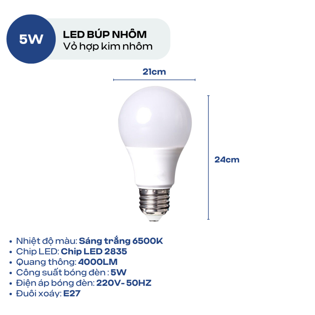 Bóng Đèn LED BULD ATH LIGHTING Loại Led Buld Trụ Bọc Nhôm Chống Nước ...