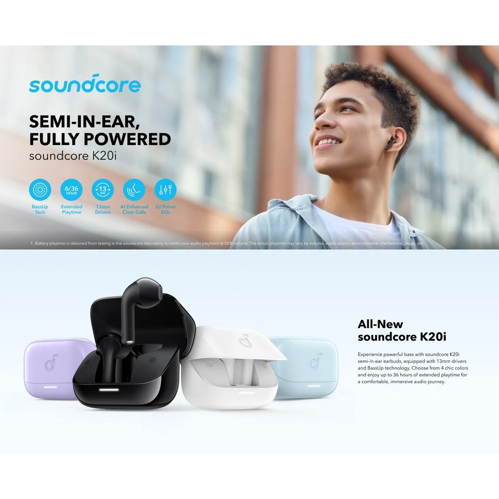 Tai Nghe True Wireless Anker Soundcore K20i ( A3994 ) | BT 5.3 [ bt Edifier X2 Soundpeats Air3 ] | BigBuy360 - bigbuy360.vn