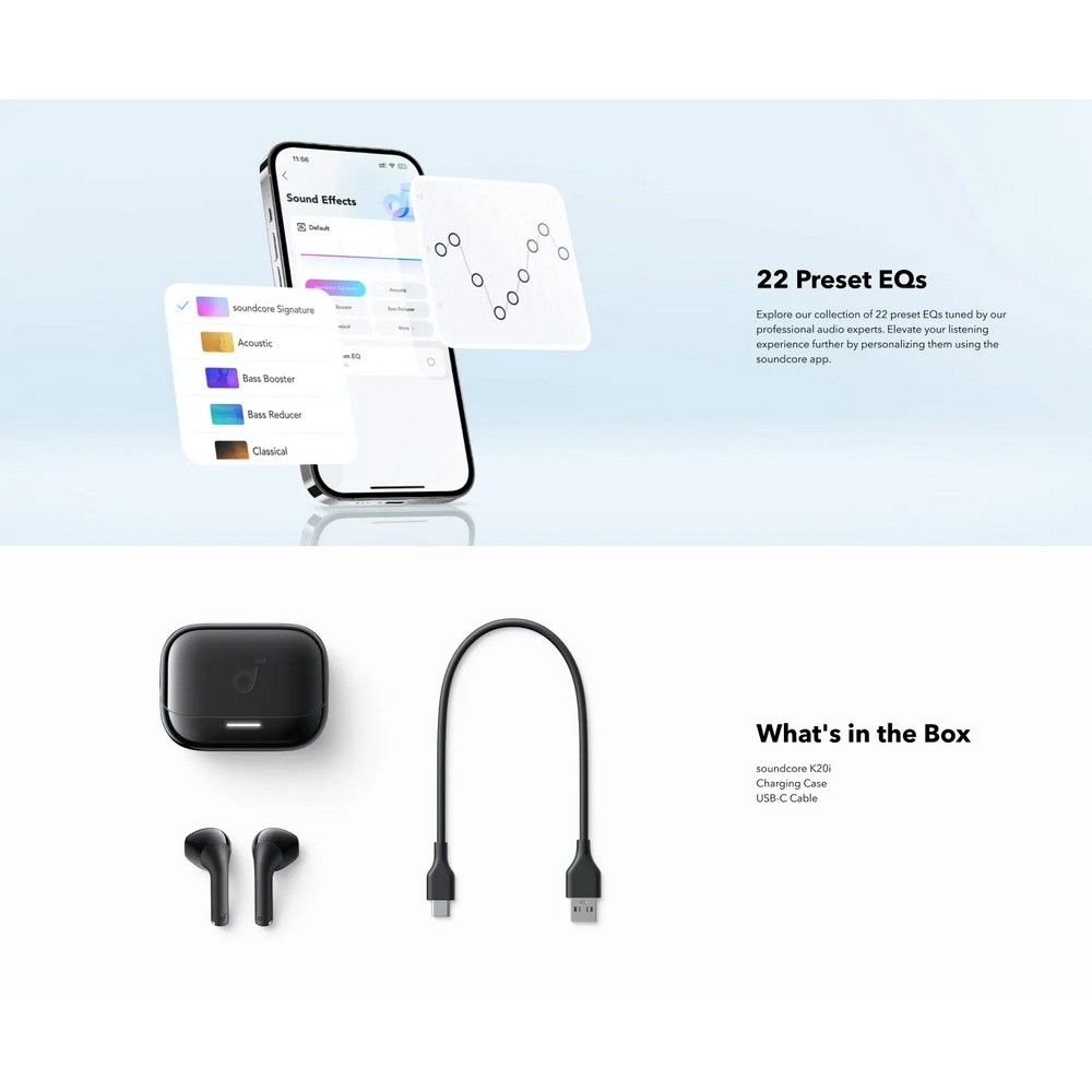 Tai Nghe True Wireless Anker Soundcore K20i ( A3994 ) | BT 5.3 [ bt Edifier X2 Soundpeats Air3 ] | BigBuy360 - bigbuy360.vn