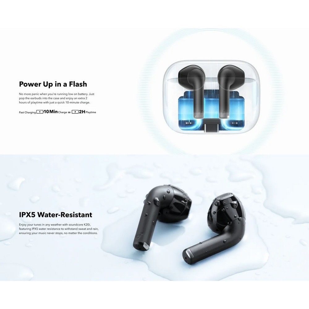 Tai Nghe True Wireless Anker Soundcore K20i ( A3994 ) | BT 5.3 [ bt Edifier X2 Soundpeats Air3 ] | BigBuy360 - bigbuy360.vn