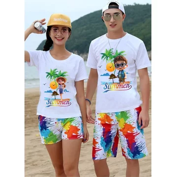 bộ đi biển gia đình - sét đồ đôi đi biển- đồ đôi đi biển chất cotton mịn mát có size 4XL