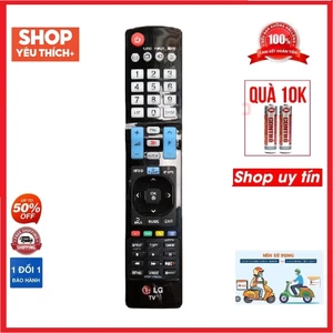 Điều khiển tivi LG AKB73756504 Xịn Đen Dài Lô Gô đỏ chính hãng zin theo máy -Tặng kèm pin - Remote LG AKB73756504