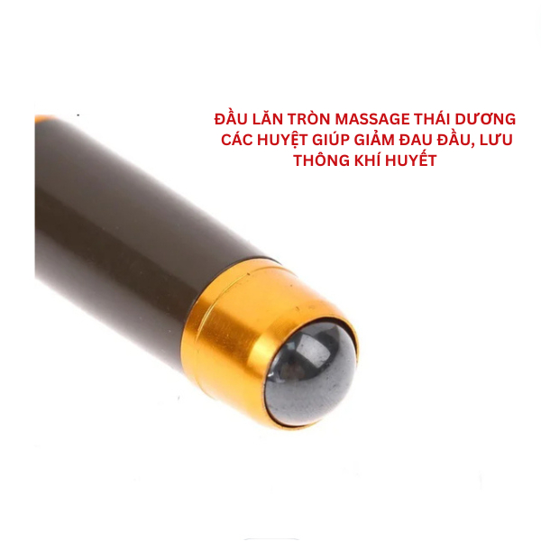 Cây Gậy Gãi Ngứa Cầm Tay Rút Gọn Đầu Lăn Tròn Thư Giãn Massage Thái Dương và Móc phơi