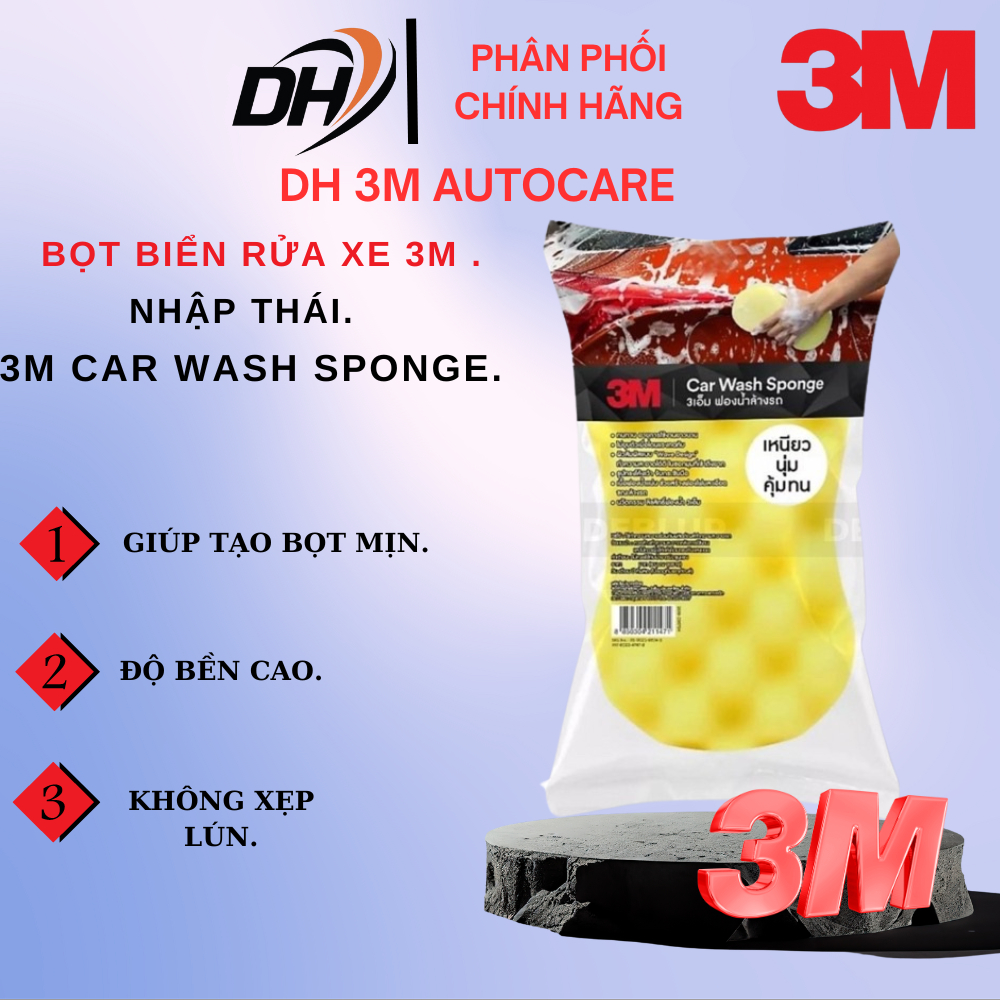 Xốp Rửa Xe Bọt Biển Chuyên Dụng Cho Ô TÔ 3M- 3M Car Wash Sponge-DH 3M ...