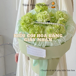 Giấy Nhăn Lụa Nhàu Pearl Pear Gói Hoa,Gói Qùa ,Bó Hoa Quả Siêu Xinh - Giấy Gói Hoa Nhàu YIYIHOME