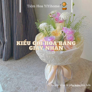 Giấy Nhăn Lụa Nhàu Pearl Pear Gói Hoa,Gói Qùa ,Bó Hoa Quả Siêu Xinh - Giấy Gói Hoa Nhàu YIYIHOME