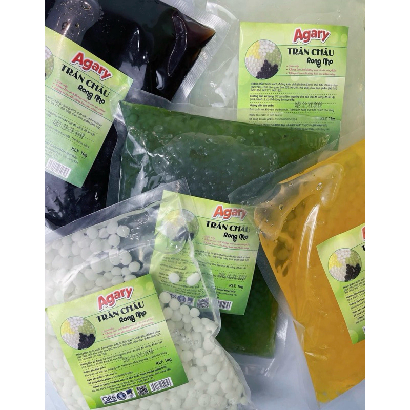 Thạch 3Q / Trân châu Rong nho BKB Agary 1kg | Shopee Việt Nam