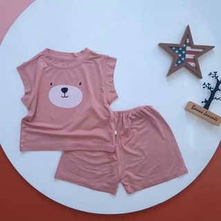 Bộ 3 lỗ thun lạnh bé trai Bunny dáng Hàn Quốc cho bé 6-15kg