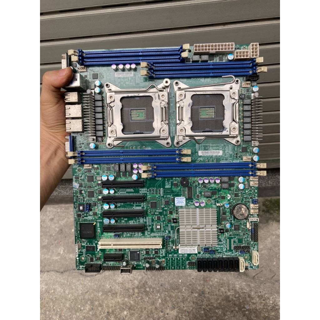 Main X79 Dual Supermicro X9DRL iF 3F Mainboard chơi game làm việc ...