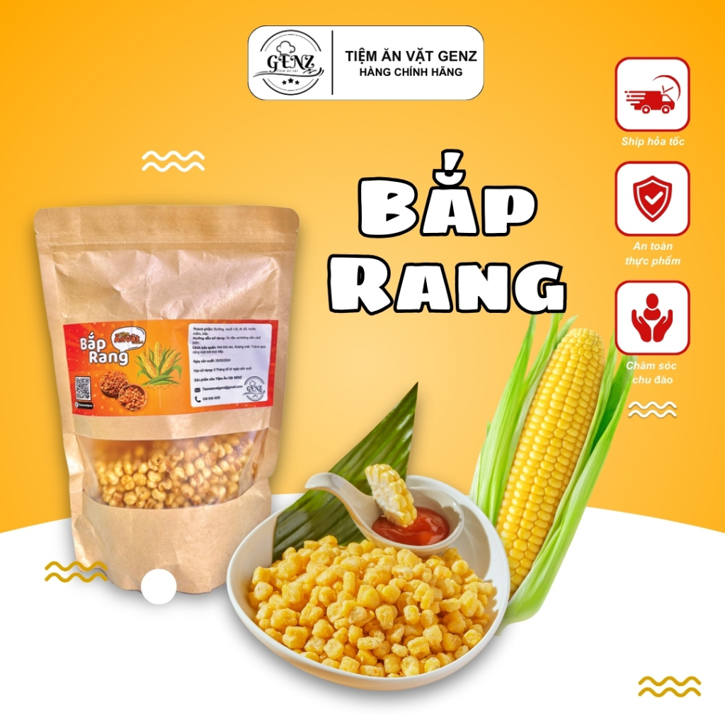 Bắp rang 300gr Tiệm Ăn Vặt GENZ | Shopee Việt Nam