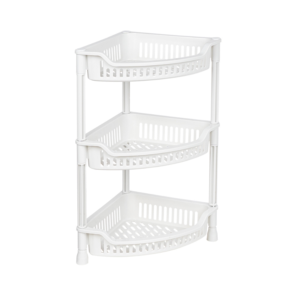 Kệ Tam Giác Trung 2T 3T 5536, Kệ góc vệ sinh đa năng Việt Nhật cao cấp, Kệ để đồ phòng tắm, phòng bếp tiện lợi