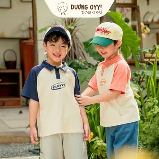 Áo thun polo hè bé trai RAGLAN DOYY size 10-28KG cotton cao cấp style Hàn Quốc  | Dương Oyy 010524188