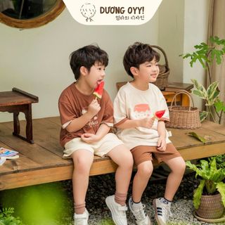 Áo thun hè trẻ em PUDDING PURINKU cotton cao cấp style Hàn Quốc size 12-35KG | Dương Oyy 010524185