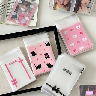 Túi Bóng Kính Dán Miệng Trong Suốt Đựng Card Đồ Gói Hàng Xinh Set 50 Cái Timo GQ38