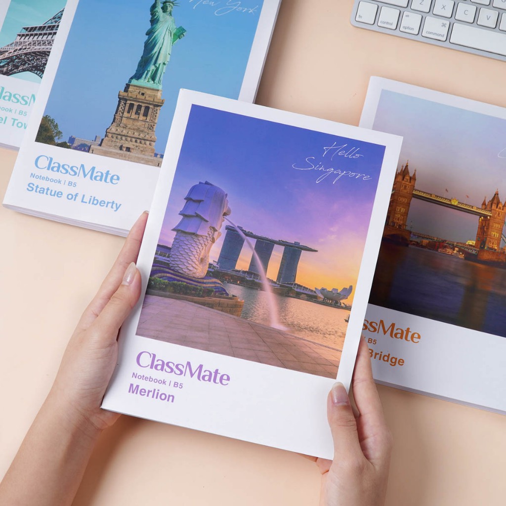 Vở Kẻ Ngang 200 Trang Classmate Quyển Vở B5, 60gsm Bìa Travel Chống Nước Tập Sinh Viên Ghi Chép NB5-20-0305