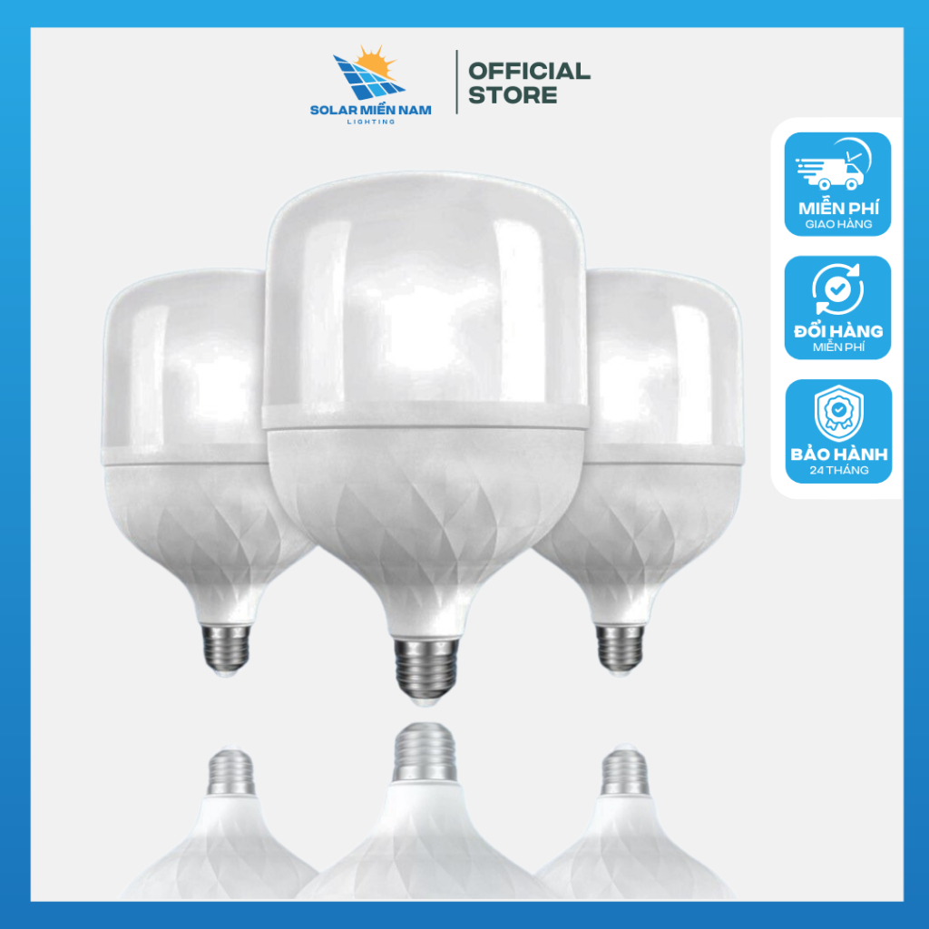 Bóng Đèn LED BULD SOLAR LIGHTING Siêu Sáng Tiết Kiệm Điện, Loại Led Búp ...