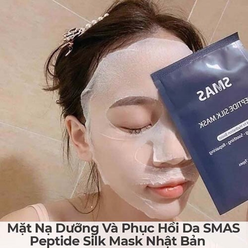 1-5 miếng Mặt nạ dưỡng da - SMAS Peptide Silk Mask, hiệu SMAS, (25gr/miếng) - hạn 2028 HQ mặt nạ smas IS97