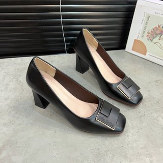 Giày cao gót nữ Mũi Vuông Khóa Vuông rất nữ tính và thời thượng - Giày Bánh Bèo mã CaogotJolieVuong