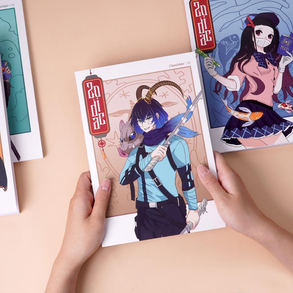 Vở Kẻ Ngang 200 Trang Classmate Vở Viết B5 Bìa Cung Hoàng Đạo Chống Nước Tập Vở Viết, Ghi Chú Cho Học Sinh NB5-20-0503