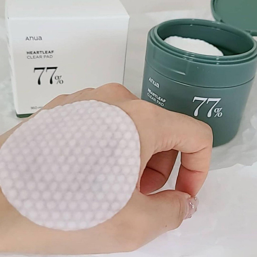 Toner Pad Bông Cân Bằng Diếp Cá Làm Dịu, Cấp Ẩm Anua Heartleaf 77% Clear Pad 160ml - HasuShop