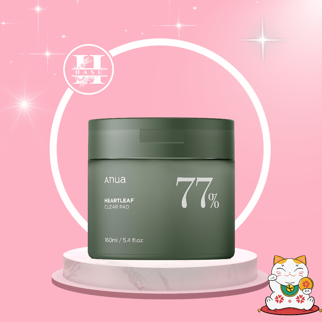 Toner Pad Bông Cân Bằng Diếp Cá Làm Dịu, Cấp Ẩm Anua Heartleaf 77% Clear Pad 160ml - HasuShop