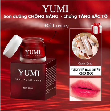 [ Mua Son Dưỡng Tặng TBC môi] Son dưỡng môi luccis yumi bản nâng cấp siêu mềm mịn chống nắng chống tia UV giúp hồng môi