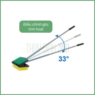 Cây Cọ Bể 2 Mặt - Kèm Lưỡi Cạo Kính - Dụng Cụ Vệ Sinh Bể Cá Cảnh