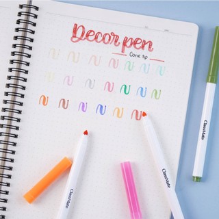 Bút Decor Pen Classmate Bộ 20 Màu Đầu Ngòi Chóp Nón Viết Calligraphy Cho Người Mới Học, Mực Nhiều Tô Màu CL-MK002