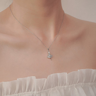 Dây chuyền bạc nữ LAMY Ballerina Princess Pendant Silver Necklace 6398