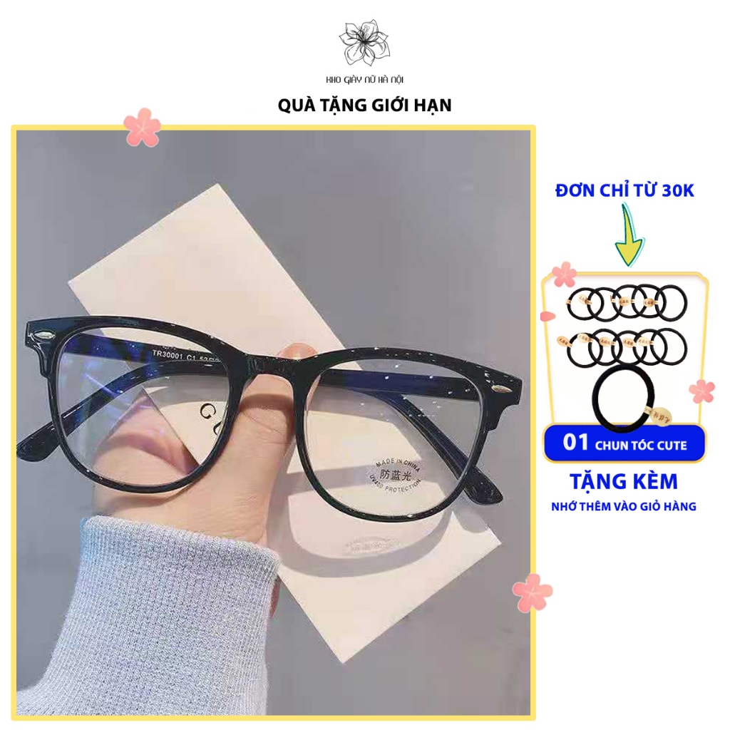 Kính Không độ nam nữ chống tia bức xạ UV phong cách Hàn Quốc KI02