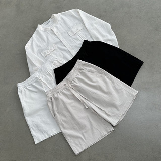 Quần Short Đũi Nam, Quần Đùi Nam ngắn cạp chun thoáng mát chất liệu đũi form chuẩn unisex hàn quốc  Love Studio [Q02]