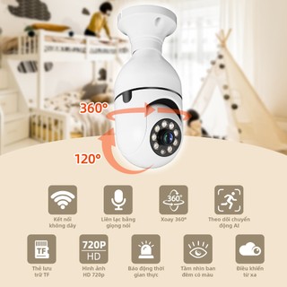 Camera Wifi Goojodoq 2MP/3MP/2K QHD Xoay 360 độ ngoài trời Giám sát an ninh không dây trong nhà