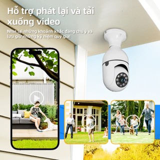 Camera Wifi Goojodoq 2MP/3MP/2K QHD Xoay 360 độ ngoài trời Giám sát an ninh không dây trong nhà