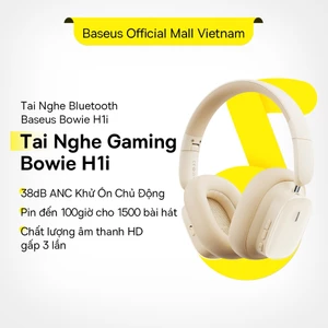 Tai Nghe Baseus Bowie H1i Âm Thanh 100 giờ Bluetooth 5.3 38db ANC Khử Tiếng Ồn Hi-Res 3D