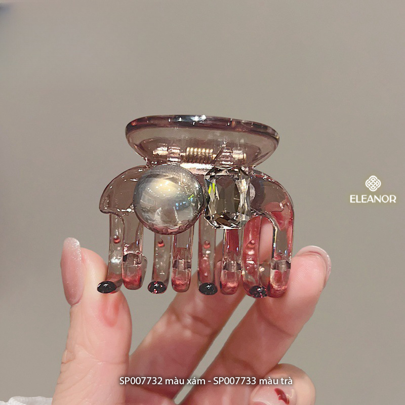 Kẹp tóc nữ Eleanor Accessories ngọc trai nhân tạo kẹp càng cua đính đá phụ kiện tóc 7732
