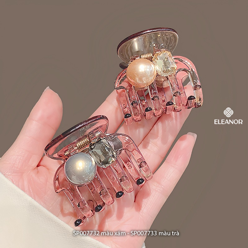Kẹp tóc nữ Eleanor Accessories ngọc trai nhân tạo kẹp càng cua đính đá phụ kiện tóc 7732