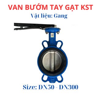 Van bướm tay gạt hãng KST size DN50 - DN100